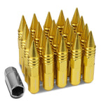 M12 x 1.5 60mm Spike Lug Nuts 20pc Set Aluminum