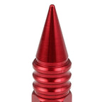 M12 x 1.5 Aluminum Lug Nuts 400 Style w/ Removable Spike 20pc Red