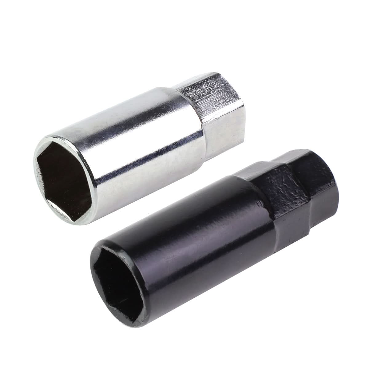 Steel Lug Nuts M12x1.5 Extended Grooved Shank Green Spike 16+4 Lock