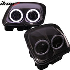 1997-2003 Corvette C5 Headlight Projector Dual LED Halo Rim HID 6000K