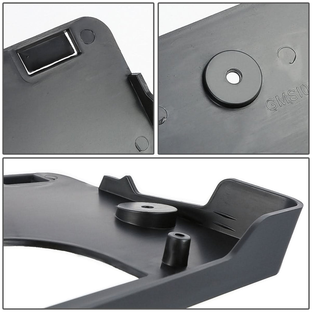 2003-2007 GMC Sierra Front License Plate Mounting Bracket Black