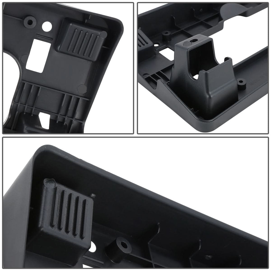 06-08 Honda Civic Front License Plate Mounting Bracket - Black