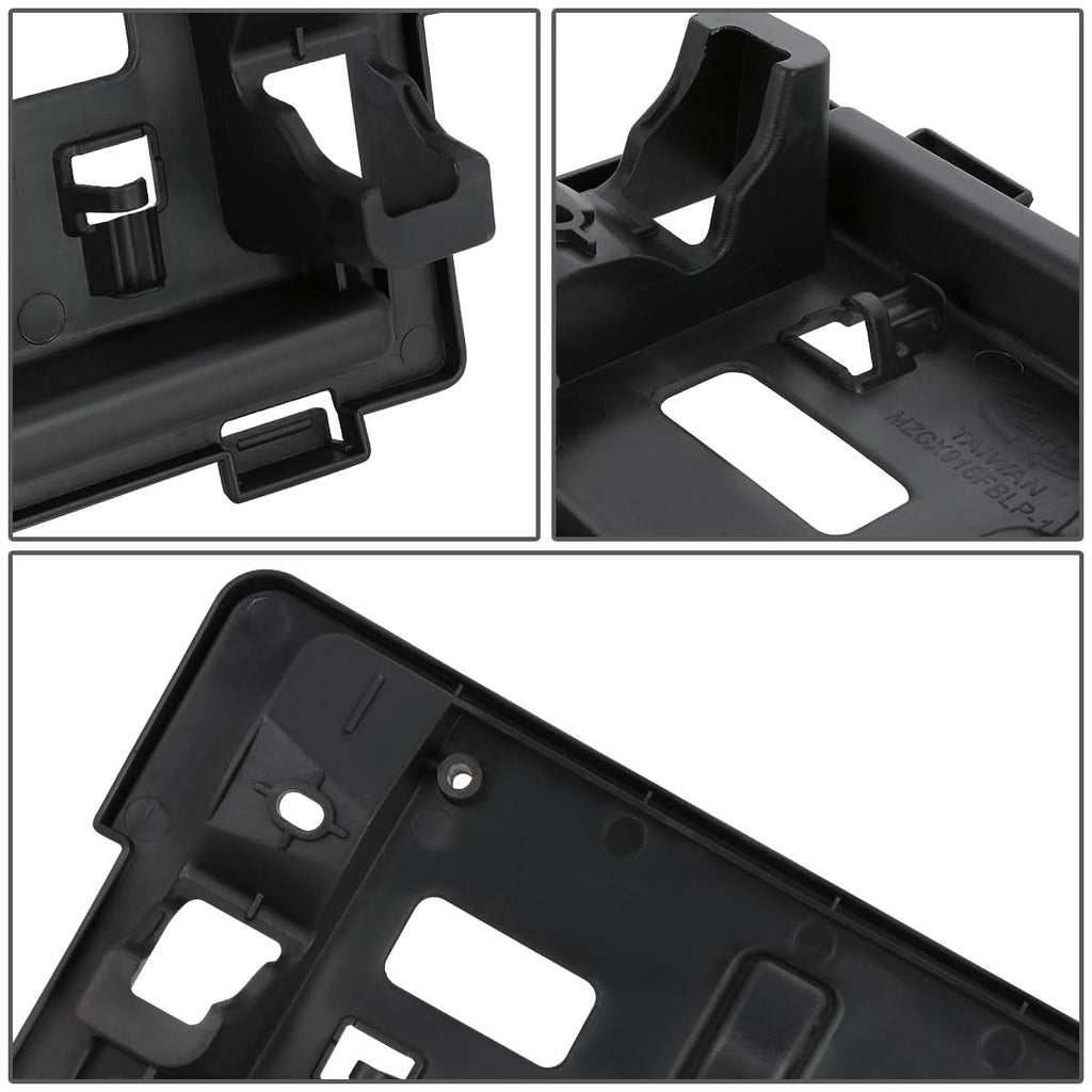 2016-2021 Mazda CX-9 Front License Plate Mounting Bracket - Black