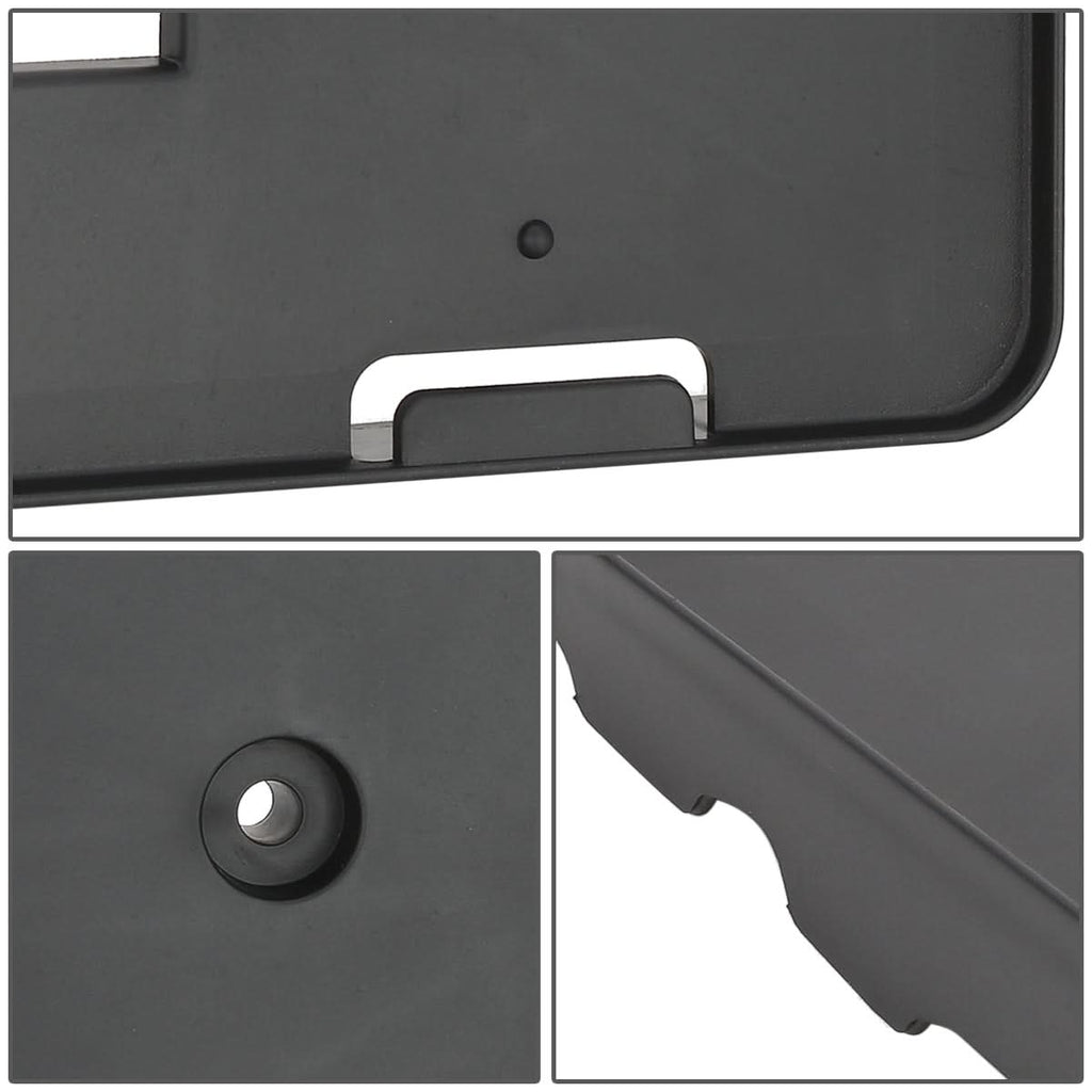 18-20 Toyota Sienna Front License Plate Mounting Bracket Black