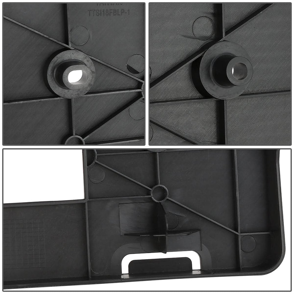 18-20 Toyota Sienna Front License Plate Mounting Bracket Black