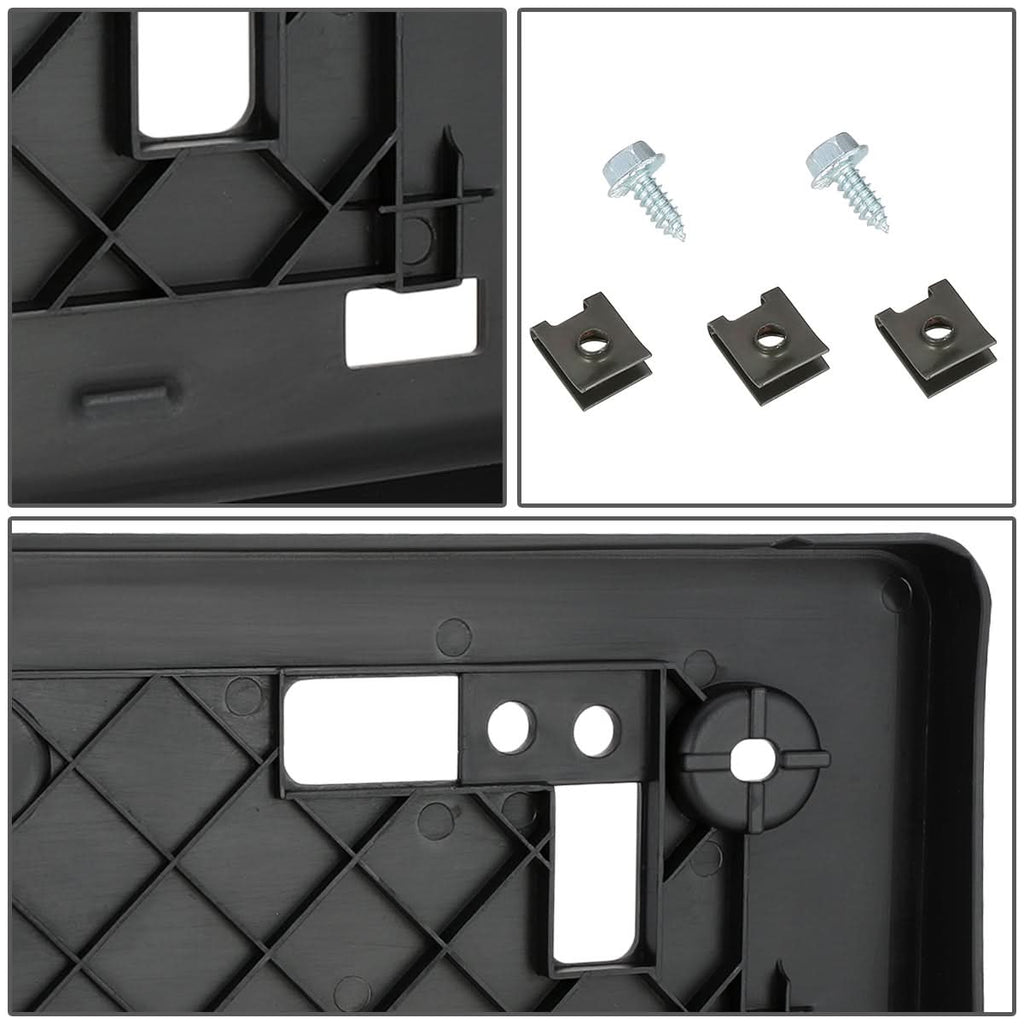 2016-2018 Toyota Corolla Front License Plate Mounting Bracket Black