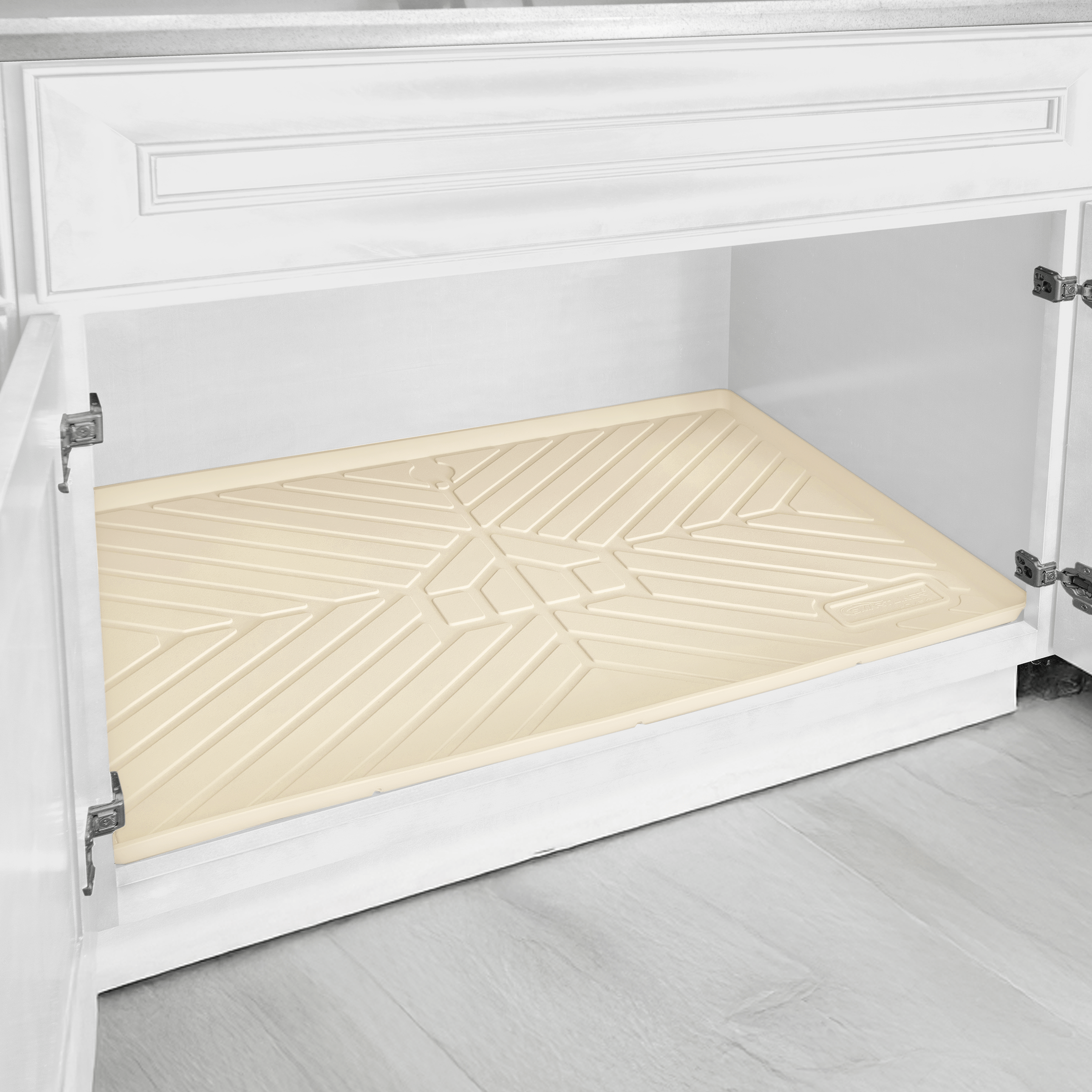 SMARTLINER HOME™ Under Sink Cabinet Bathroom Mats Compatible With Standard Bathroom Cabinets 19.5" x 34.5"