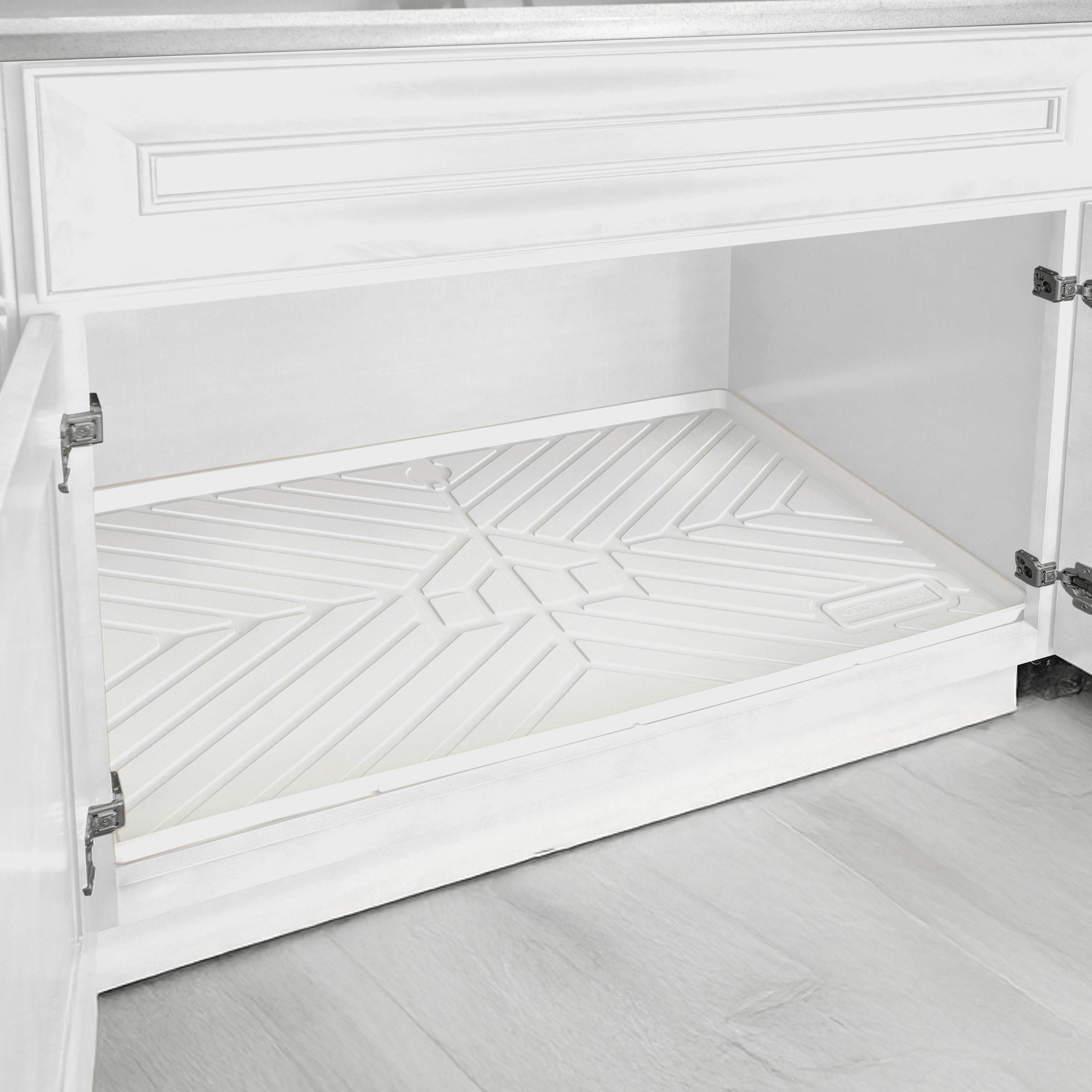 SMARTLINER HOME™ Under Sink Cabinet Bathroom Mats Compatible With Standard Bathroom Cabinets 19.5" x 34.5"