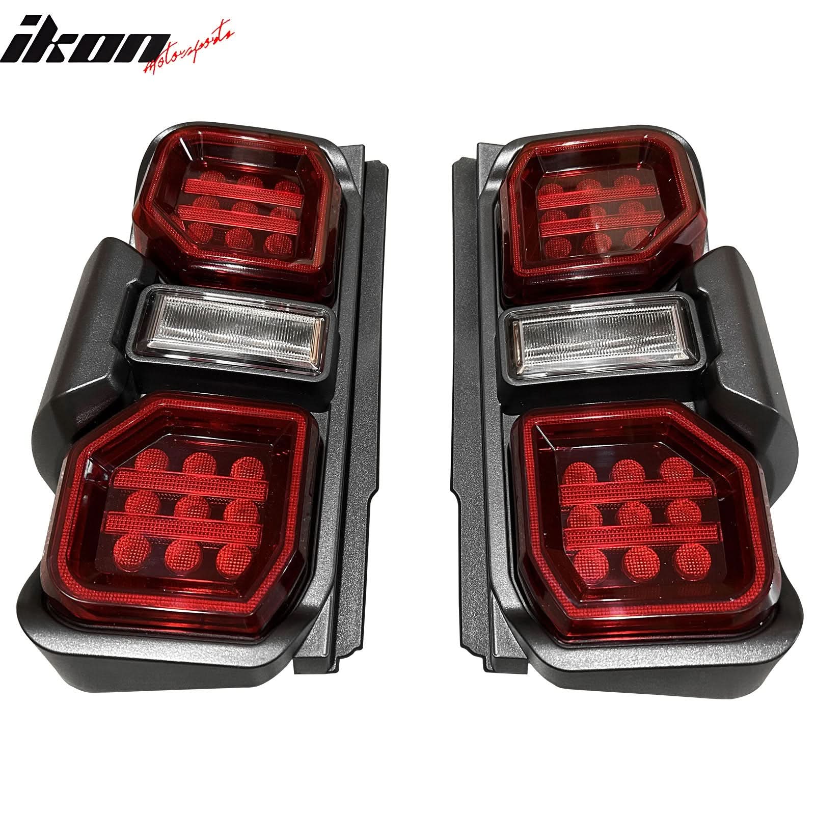 2021-2024 Ford Bronco Red LED Tail Lights Rear Lamps Assembly Pair