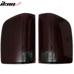 Fits 07-13 Chevy Silverado LED C Tail Light Housing Red Smoke Lens