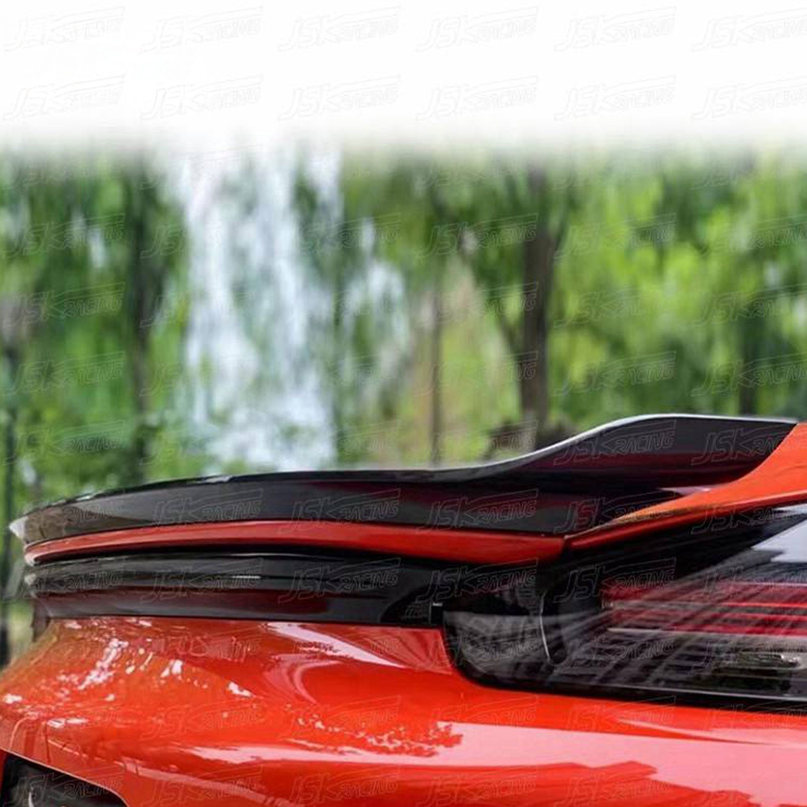 Dry Carbon Fiber Rear Trunk Spoiler for Porsche Cayman Boxster 718 16-19 - Bull Boost Performance
