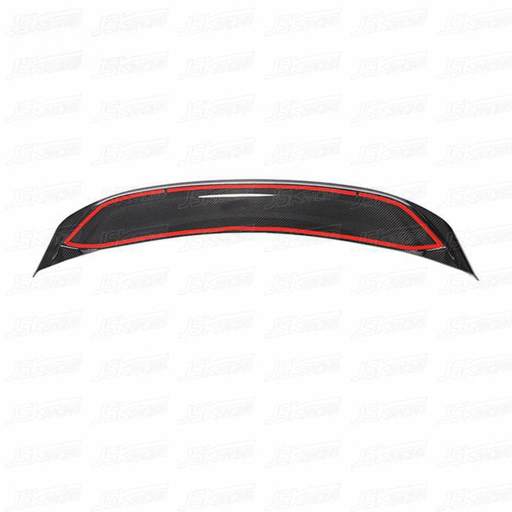 Dry Carbon Fiber Rear Trunk Spoiler for Porsche Cayman Boxster 718 16-19 - Bull Boost Performance