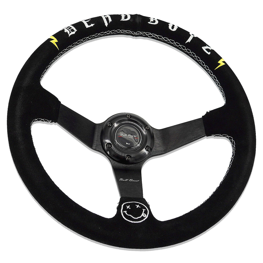 Universal Deadboyz 350mm 3"Deep Dish 6-Bolt Steering Wheel | 150 Entries - Bull Boost Performance