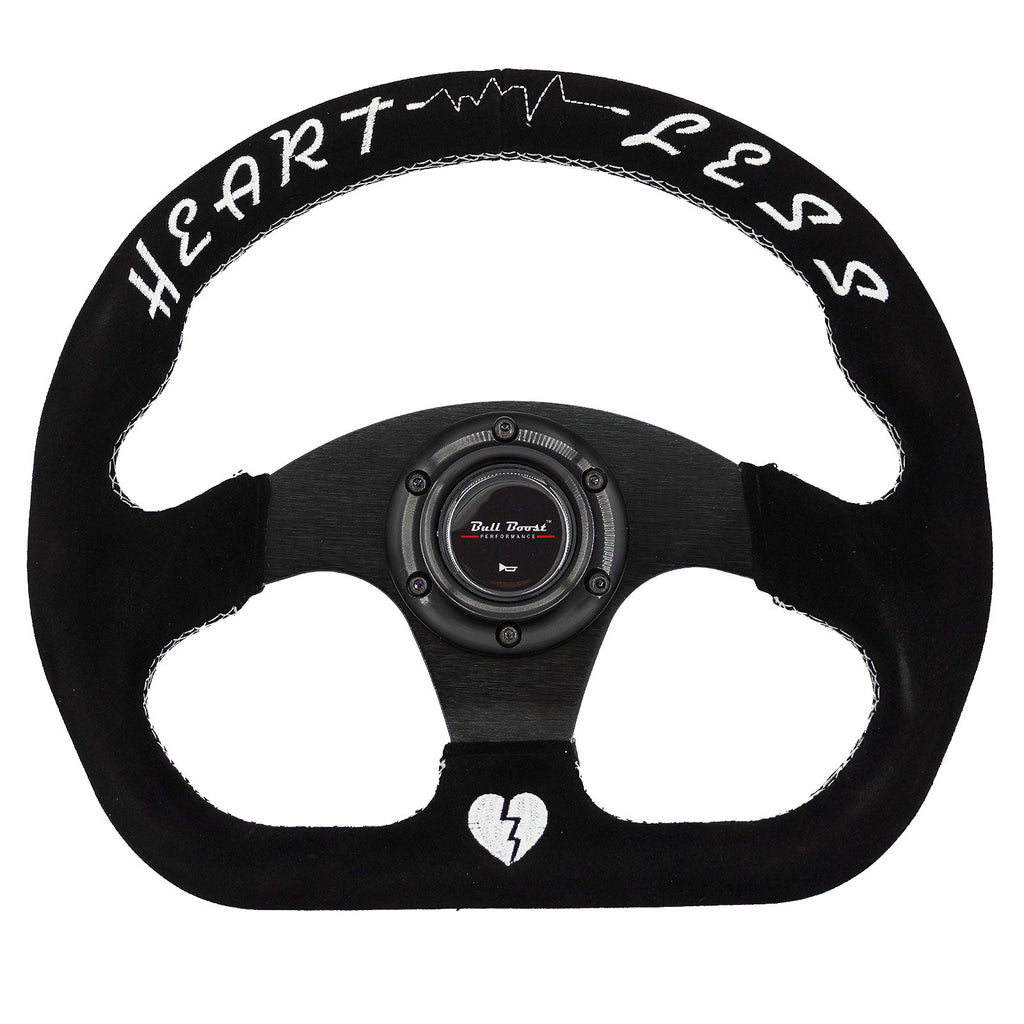 Universal Lightweight Flat Racing Billet 6-Bolt Steering Wheel | AFFILIATE - Bull Boost Performance