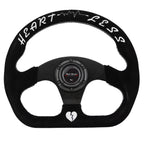 Universal Lightweight Flat Racing Billet 6-Bolt Steering Wheel | AFFILIATE - Bull Boost Performance