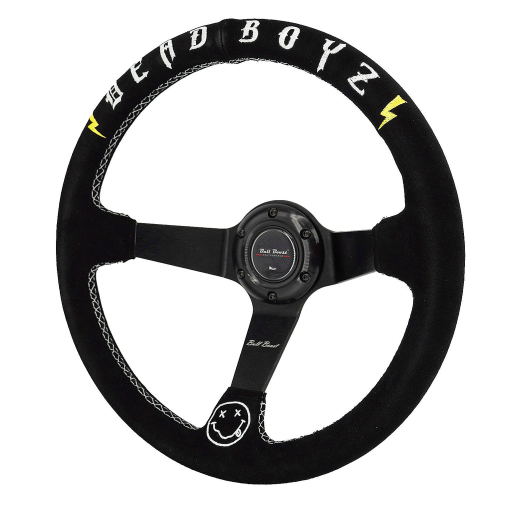 Universal Deadboyz 350mm 3"Deep Dish 6-Bolt Steering Wheel | 150 Entries - Bull Boost Performance