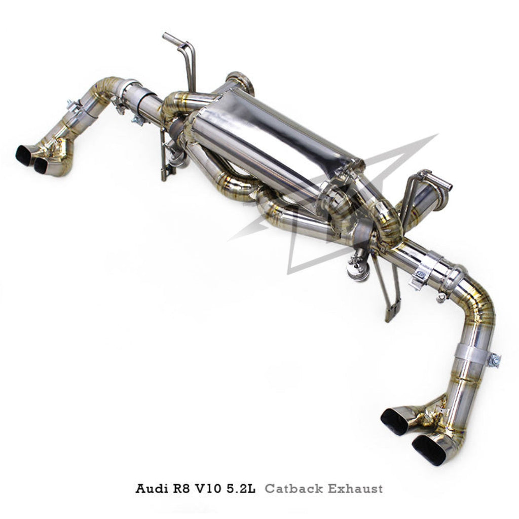Titanium True F1 Valved Exhaust System for Audi R8 V8 V10 4.2 5.2 2017–23 Type 4S - Bull Boost Performance