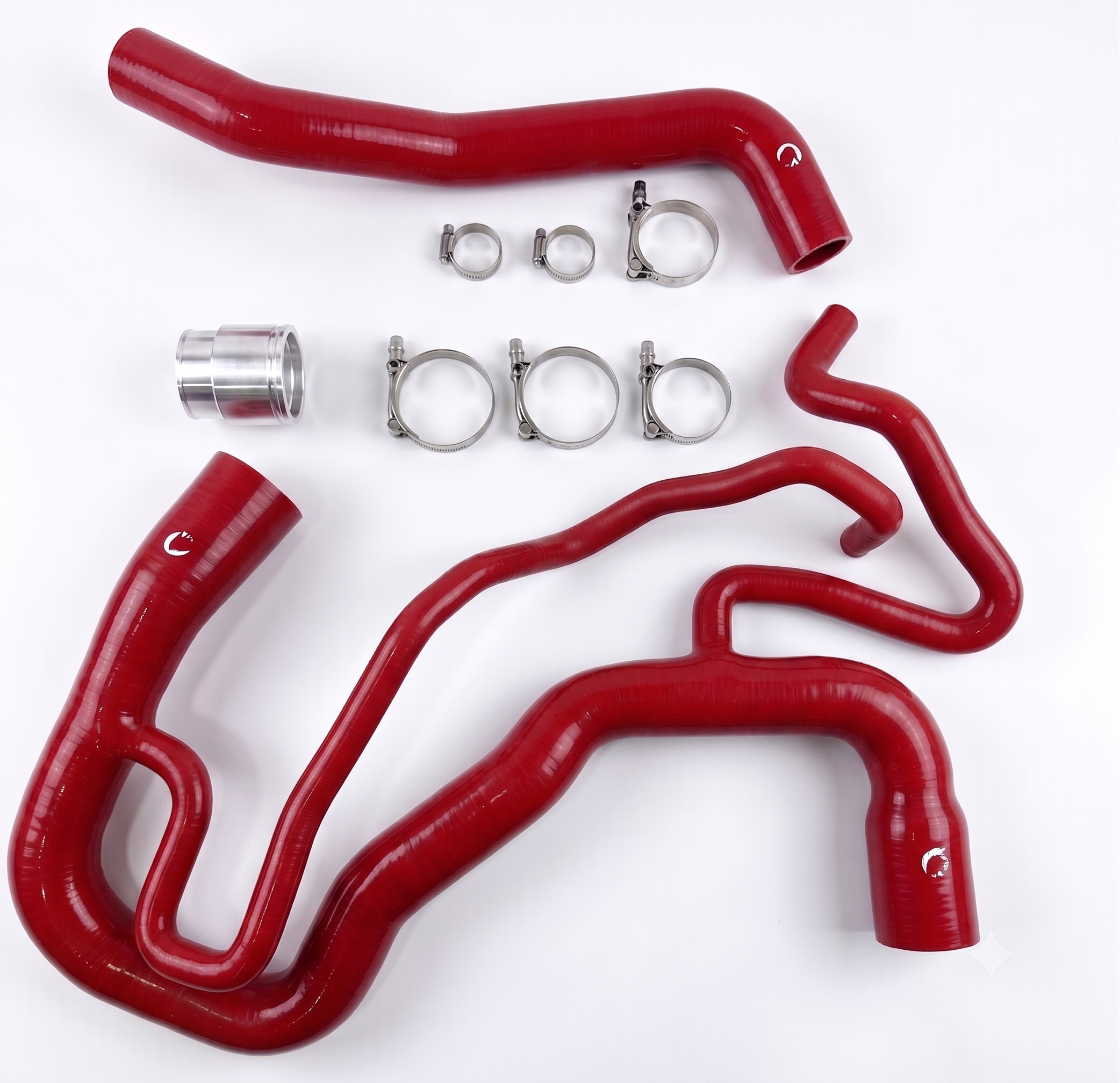 Heavy Duty Silicone Coolant Hose Kit Compatible With 2011-2016 Chevy Silverado GMC Sierra 6.6L Duramax