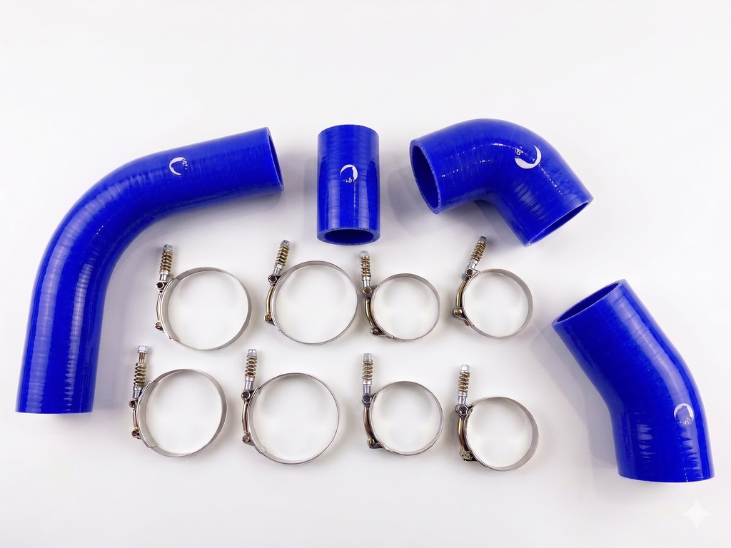 Heavy Duty Silicone Intercooler Boot Kit Fits 2002-2004 Chevy 6.6L Duramax LB7