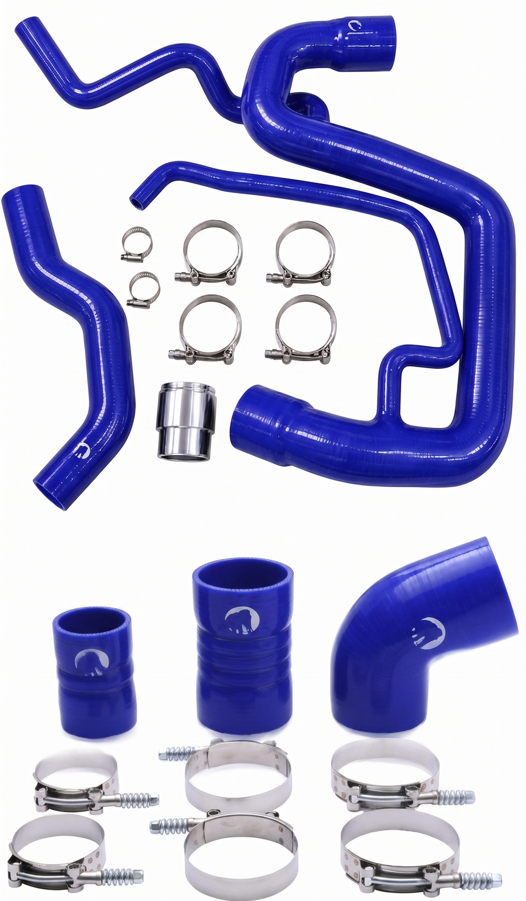 Heavy Duty Silicone Intercooler & Coolant Hose Kit 2006-2010 Chevy Silverado & GMC Sierra 6.6L Duramax