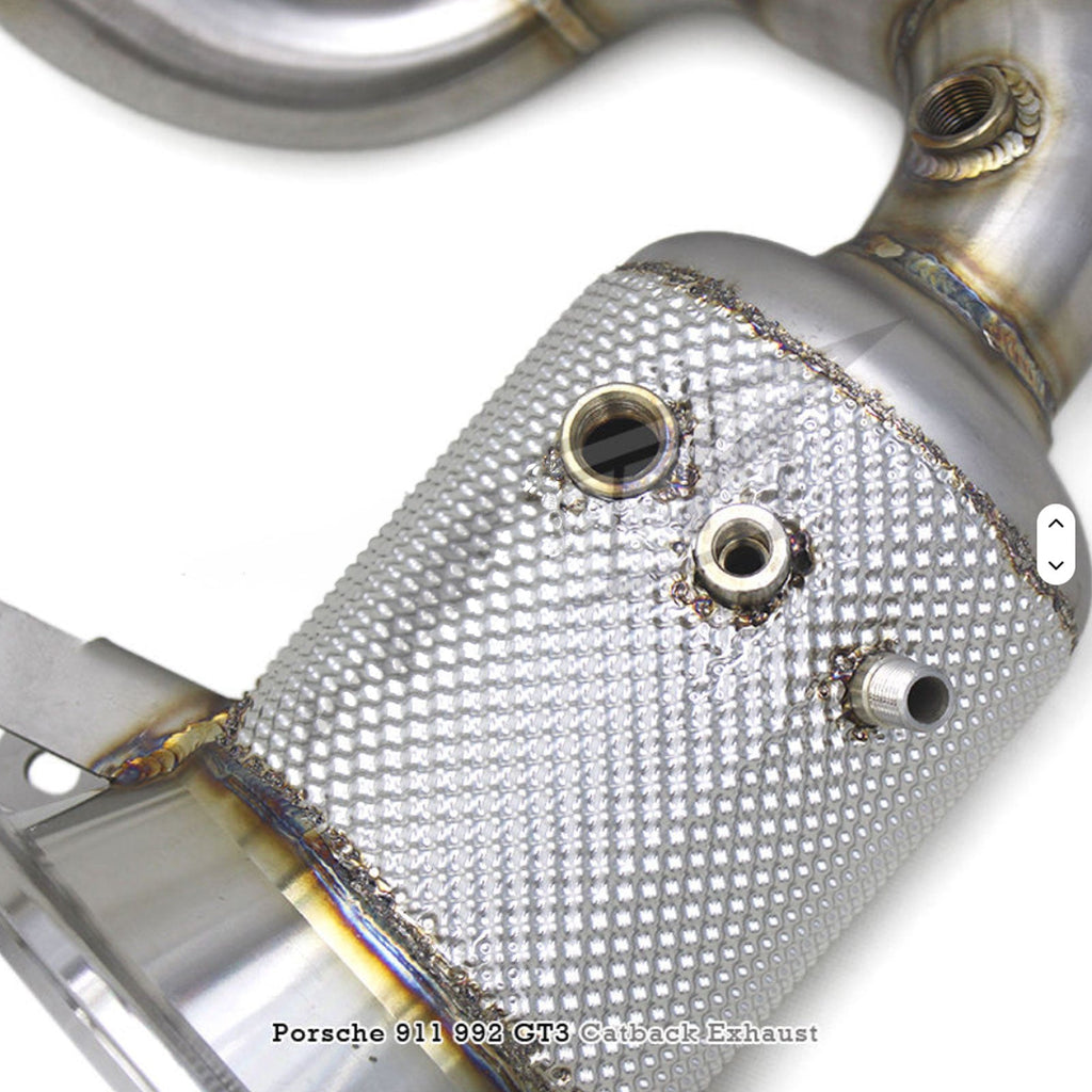 Exhaust Manifold With Catalyst Downpipe for Porsche 992 992.1 992.2 GT3 RS GT3RS 4.0 - Bull Boost Performance