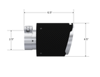 MBRP Universal Carbon Fiber Tip 2.5in ID / 4.5in OD Out / 6.5in Length Angle Cut Dual Wall