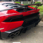 M Style Forged Carbon Fiber Rear Diffuser for Lamborghini Huracan LP 610 4 - Bull Boost Performance