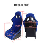 Pair Adjustable Racing Bucket Seat | 1,000 ENTRIES - Bull Boost Performance