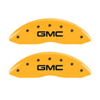 MGP 2 Caliper Covers Engraved Front GMC Yellow Finish Black Characters 2004 GMC Canyon