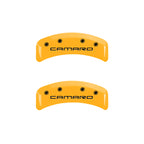 MGP 4 Caliper Covers Engraved F & R Gen 4/Camaro Yellow Finish Black Char 1997 Chevrolet Camaro