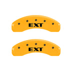MGP 4 Caliper Covers Engraved Fr Escalade Rear EXT Yellow Finish Blk Char 2003 Cadillac Escalade ESV