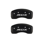 MGP 4 Caliper Covers Engraved Front Acura Engraved Rear MDX Red finish silver ch