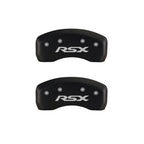 MGP 4 Caliper Covers Engraved Front Acura Engraved Rear RSX Red finish silver ch