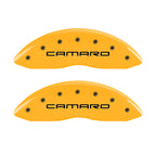 MGP 4 Caliper Covers Engraved Front Camaro Rear Z28 Yellow Finish Black Char 2000 Chevy Camaro