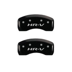 MGP 4 Caliper Covers Engraved Front Honda Engraved Rear HR-V Black finish silver ch