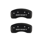 MGP 4 Caliper Covers Engraved Front Honda Engraved Rear Odyssey Red finish silver ch