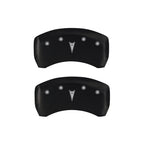 MGP 4 Caliper Covers Engraved Front Pontiac Engraved Rear Arrow Red finish silver ch