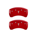 MGP 4 Caliper Covers Engraved Front Pontiac Rear Arrow Red Finish Silver Char 2007 Pontiac Solstice