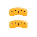 MGP 4 Caliper Covers Engraved Front Pontiac Rear Arrow Yellow Finish Black Char 2004 Pontiac GTO