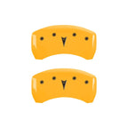 MGP 4 Caliper Covers Engraved Front Pontiac Rear Arrow Yellow Finish Blk Char 2009 Pontiac Solstice