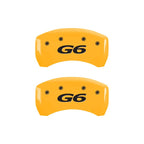 MGP 4 Caliper Covers Engraved Front Pontiac Rear G6 Yellow Finish Black Char 2007 Pontiac G5