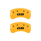 MGP 4 Caliper Covers Engraved Front Pontiac Rear G8 Yellow Finish Black Char 2008 Pontiac G8