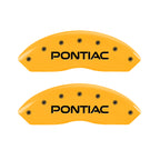MGP 4 Caliper Covers Engraved Front Pontiac Rear Gxp Yellow Finish Black Char 2007 Pontiac Solstice