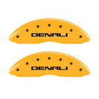MGP 4 Caliper Covers Engraved Front & Rear Denali Yellow finish black ch