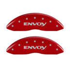 MGP 4 Caliper Covers Engraved Front & Rear Envoy Red finish silver ch