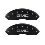 MGP 4 Caliper Covers Engraved Front & Rear GMC Red finish silver ch