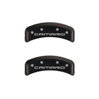 MGP 4 Caliper Covers Engraved Front & Rear Gen 4/Camaro Red finish silver ch