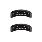 MGP 4 Caliper Covers Engraved Front & Rear Honda Red finish silver ch