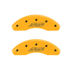 MGP 4 Caliper Covers Engraved Front & Rear Impala style/SS Yellow finish black ch