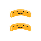 MGP 4 Caliper Covers Engraved Front & Rear MGP Black finish silver ch